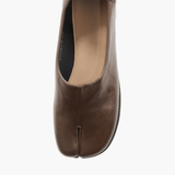 Verona | Microfiber Leather Women’s Split - Toe Ballet Flats - Montrell