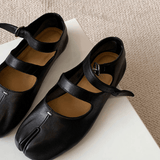 Brooks | Leather Double Strap Ballet Flats | Women - Montrell