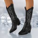 Kylie | Vegan Faux Leather Cowboy Boots for Women - All Seasons - Montrell