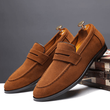 Alden | Suede Penny Loafers for Men’s Casual Footwear - Montrell