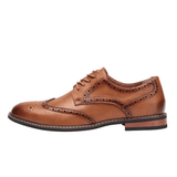 Alessio | Genuine Leather Black Oxford Shoes for Men - Montrell