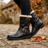 Rhett | Waterproof Tan Mid Calf Boots for Women with Memory Foam Insole - Montrell