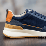 Cassian | Soft Suede Men's Trainers with Hands - Free Fit - Montrell