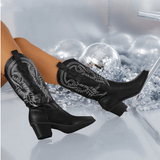 Kylie | Vegan Faux Leather Cowboy Boots for Women - All Seasons - Montrell