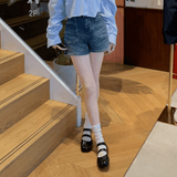 Brooks | Leather Double Strap Ballet Flats | Women - Montrell