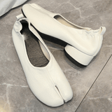 Verona | Microfiber Leather Women’s Split - Toe Ballet Flats - Montrell