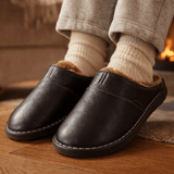 Lorian | Winter Waterproof Leather Men’s Slippers - Montrell