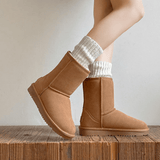 Ella | Premium Sheepskin Boots for Women - Cozy Short Classic Design - Montrell