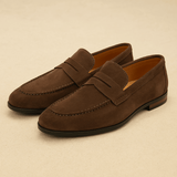 Alden | Suede Penny Loafers for Men’s Casual Footwear - Montrell
