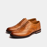 Alessio | Genuine Leather Black Oxford Shoes for Men - Montrell