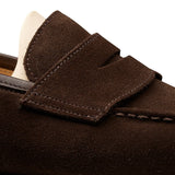 Bond | Water - Resistant Dark Brown Suede Penny Loafers - Montrell