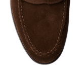 Bond | Water - Resistant Dark Brown Suede Penny Loafers - Montrell