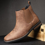 Darian | Slip - On Leather Men’s Cowboy Boots - Montrell