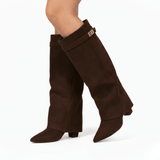 Sophisticated Luxe | Knee High Boots | Structured Fit | Women | Block Heel Boots - Montrell