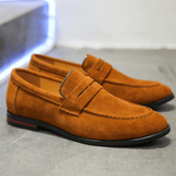 Alden | Suede Penny Loafers for Men’s Casual Footwear - Montrell