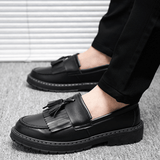Drayton | Black Leather Goodyear Welt Men’s Loafers - Montrell