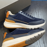 Cassian | Soft Suede Men's Trainers with Hands - Free Fit - Montrell