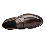 Heritage | Brown Leather Men’s Penny Loafers - Montrell