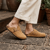 Brooklyn | Lightweight Genuine Leather Men’s Clogs - Montrell