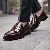 Prestigious Elba | Leather Penny Loafers | Unisex - Montrell