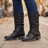 Sophia | Classic Black Ankle Boots for Women with Zipper Closure - Montrell