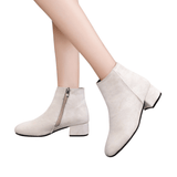 Lila | Black Suede Ankle Boots for Women with Pointed Toe Design - Montrell