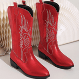 Blair | Vintage - Inspired Burgundy Cowboy Boots - Montrell