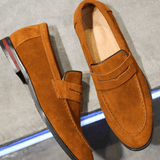 Alden | Suede Penny Loafers for Men’s Casual Footwear - Montrell