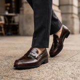 Prestigious Elba | Leather Penny Loafers | Unisex - Montrell