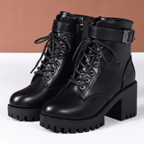 Elio | Genuine Leather Hiking Boots for Women - Durable Hiker Style - Montrell