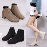 Lila | Black Suede Ankle Boots for Women with Pointed Toe Design - Montrell