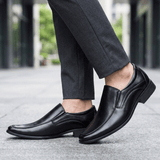 Gaines | Premium Leather Slip - On Shoes for Men with Memory Foam Insole - Montrell