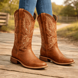 Ravian | Premium Full - Grain Leather Women's Western Boots - Montrell