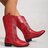 Blair | Vintage - Inspired Burgundy Cowboy Boots - Montrell