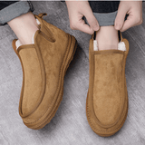 Sunka | Real Suede Mens Slippers with Faux Fur Lining for Comfort - Montrell
