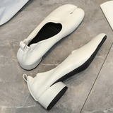Verona | Microfiber Leather Women’s Split - Toe Ballet Flats - Montrell