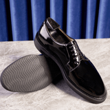 Marlon | Brown Leather Derby Shoes | Men's Shoes - Montrell