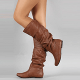 Celeste Noir | Mid - Calf Leather Women’s Boots - Montrell