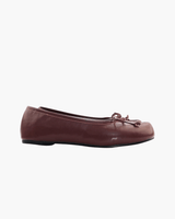 Chic Atelier | Black Microfiber Leather Women’s Bow Detail Tabi Flats - Montrell