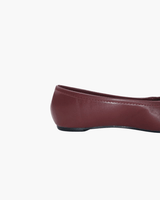 Chic Atelier | Black Microfiber Leather Women’s Bow Detail Tabi Flats - Montrell