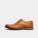 Alessio | Genuine Leather Black Oxford Shoes for Men - Montrell