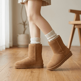 Ella | Premium Sheepskin Boots for Women - Cozy Short Classic Design - Montrell