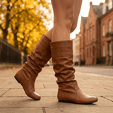 Celeste Noir | Mid - Calf Leather Women’s Boots - Montrell