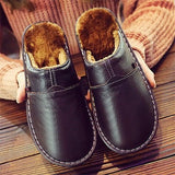 Lorian | Winter Waterproof Leather Men’s Slippers - Montrell