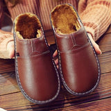 Lorian | Winter Waterproof Leather Men’s Slippers - Montrell