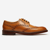 Leon | Premium Tan Calf Leather Men's Dress Shoes for Business Casual - Montrell