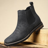 Darian | Slip - On Leather Men’s Cowboy Boots - Montrell