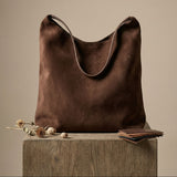 Chantelle | Premium Vegan Suede Tote Bag with Spacious Interior - Montrell