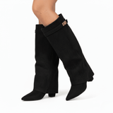 Sophisticated Luxe | Knee High Boots | Structured Fit | Women | Block Heel Boots - Montrell