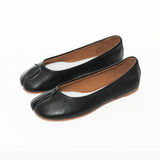 Elodie | Leather Women’s Split - Toe Ballerina Flats - Montrell